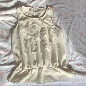 Women’s Adult Medium White Bongo See-through Tank